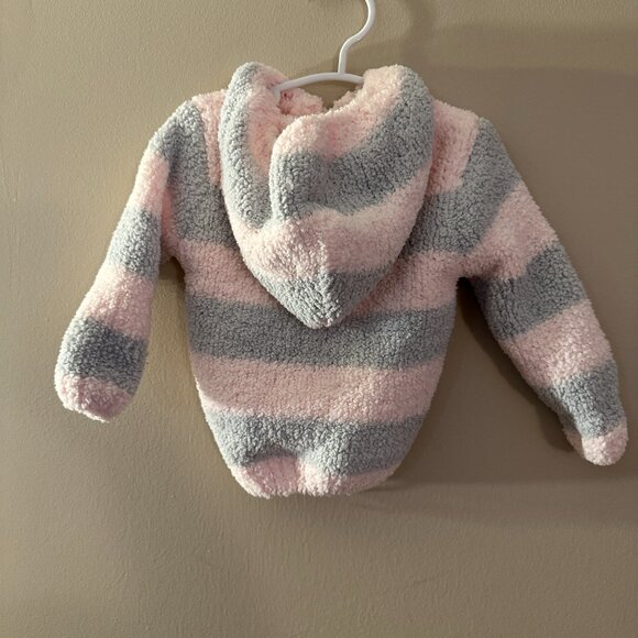 Baby Girl Hooded Fleece Coat - 0-6 Months (AngelDear) - Picture 2 of 3
